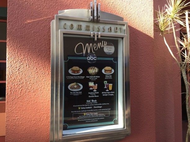 disney's Hollywood Studios Dining quick service menu disney dining plan