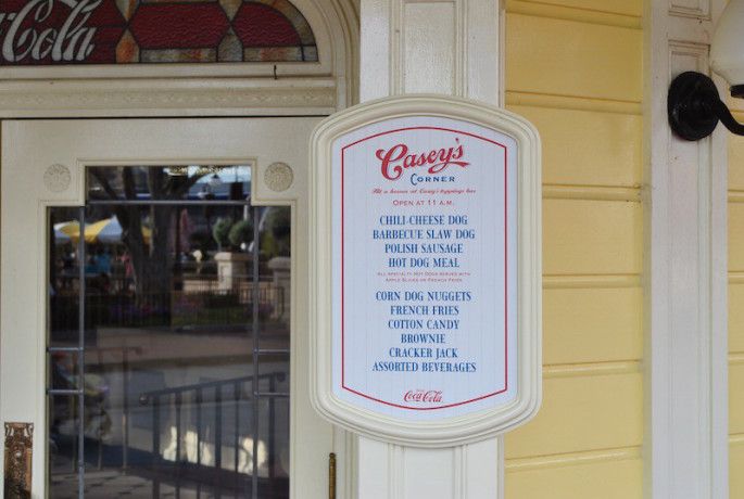 walt disney world magic kingdom quick service menu hot dogs baseball restaurant