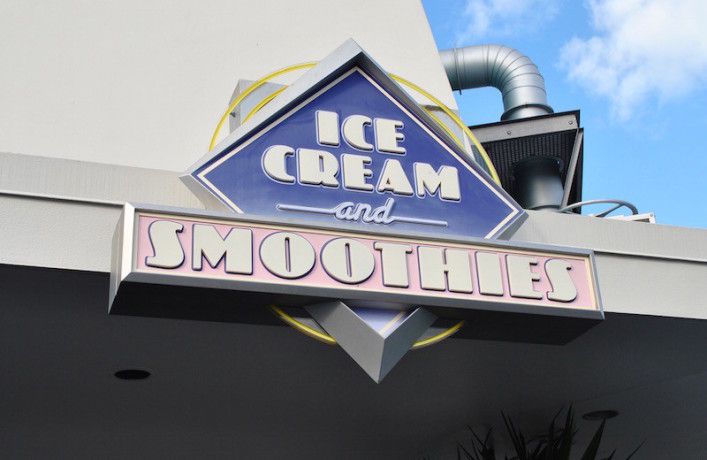 Walt Disney World Magic Kingdom Quick Service Menu Restaurant Ice Cream