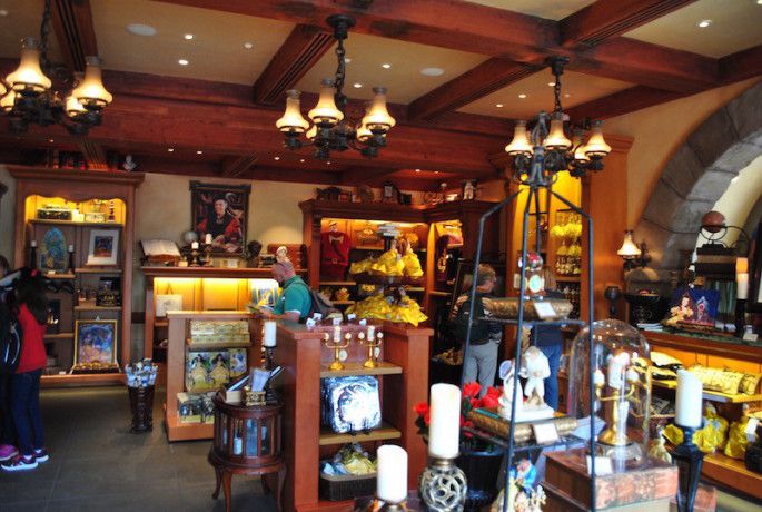 Walt Disney World Magic Kingdom gift shops and shopping Beauty and the Beast merchandise