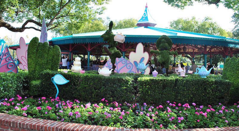 Walt Disney World magic Kingdom best rides and attractions tea cups alice in wonderland