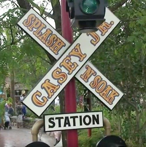 Walt Disney World Magic Kingdom pools and kids splash areas circus