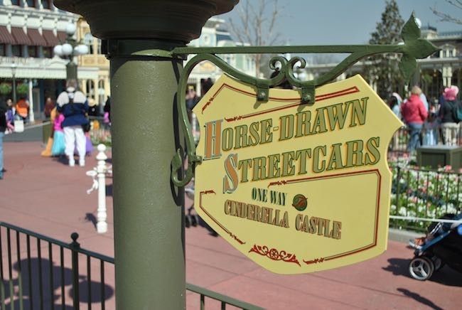 walt disney world magic kingdom how do I ride in the horse drawn trolley