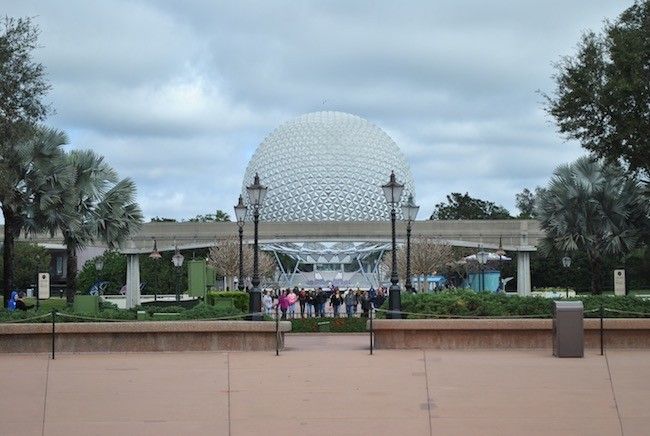 photos of epcot's spaceship earth