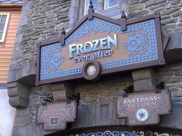 Frozen ever after fastpass entrance location