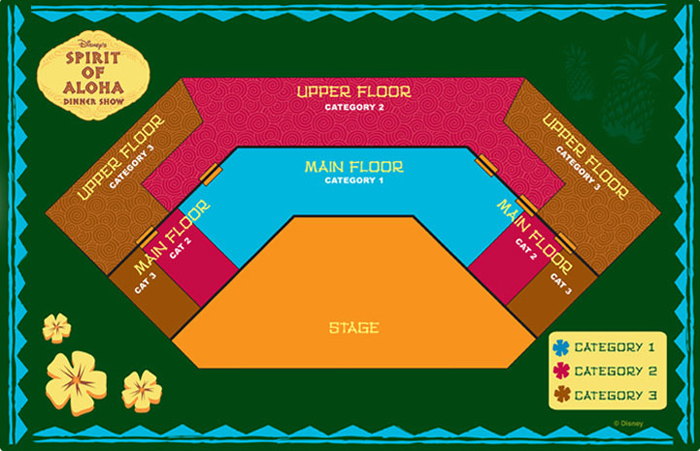 disney's polynesian village resort spirit of aloha seating chart