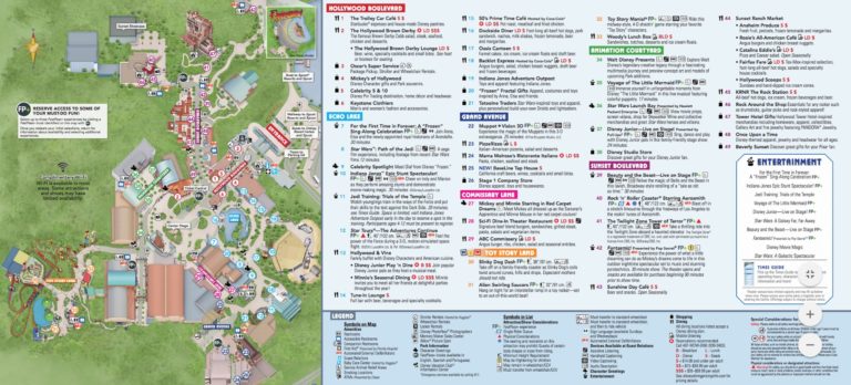 Disney's Hollywood Studios Map (Walt Disney World)  WDW Kingdom