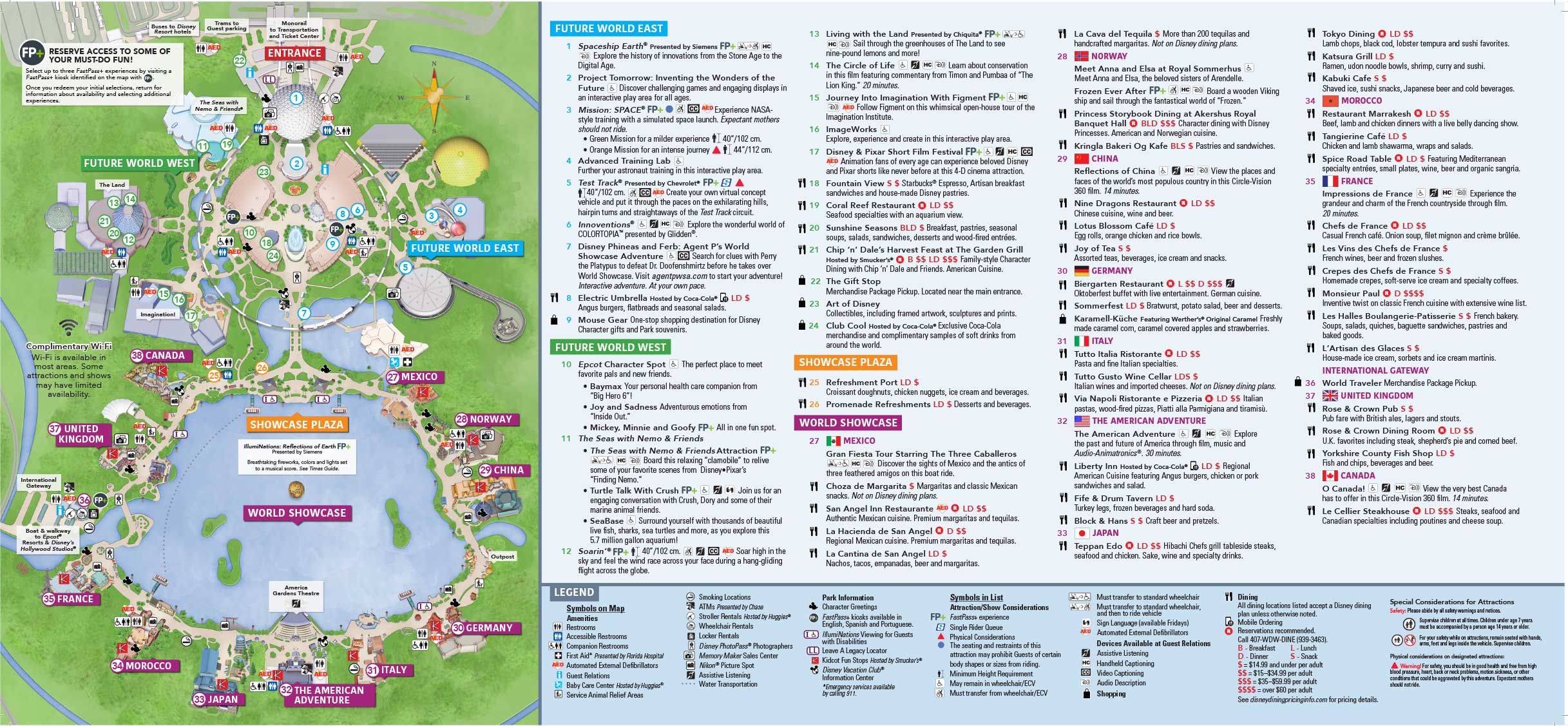 Epcot Map (Walt Disney World) | WDW Kingdom