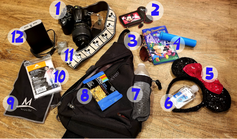 what to pack in your disney world backpack