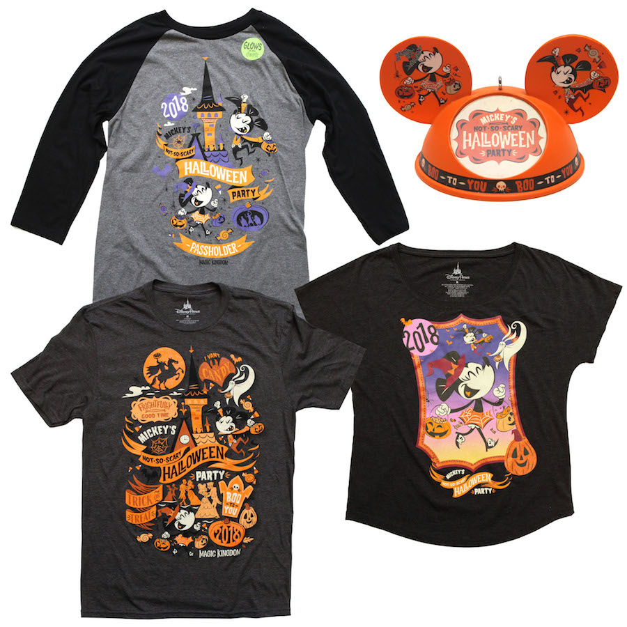 2018 mickey's not so scary halloween party passholder merchandise