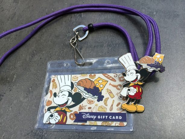 disney gift card mickey mouse lanyard epcot international food and wine festival