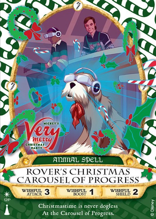 2017 sorcerers of the magic kingdom mickey's very merry christmas party card