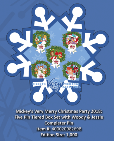 2018 mickey's very merry christmas party boxed set limited edition price