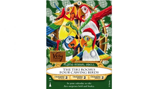 2018 mickey's very merry christmas party sorcerers of the magic kingdom card tiki