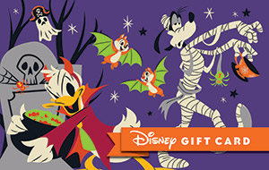 walt disney world goofy and donald gift card