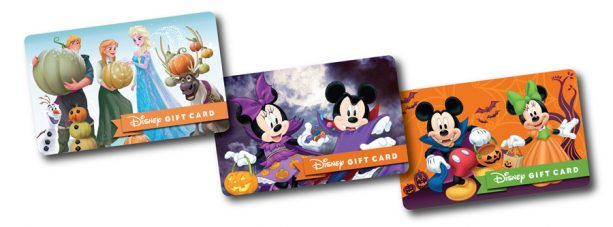 walt Disney world halloween gift cards