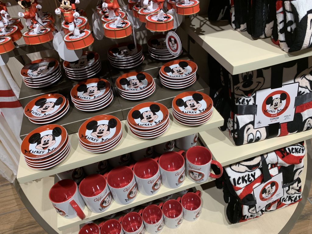 mickey mouse club ornaments and mugs