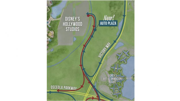 where is the new hollywood studios car entrance