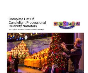 2018 candlelight processional complete narrator list