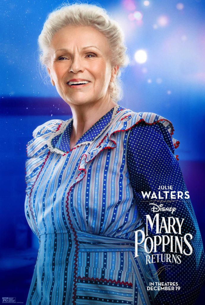 disney's mary poppins returns official movie poster julie walters
