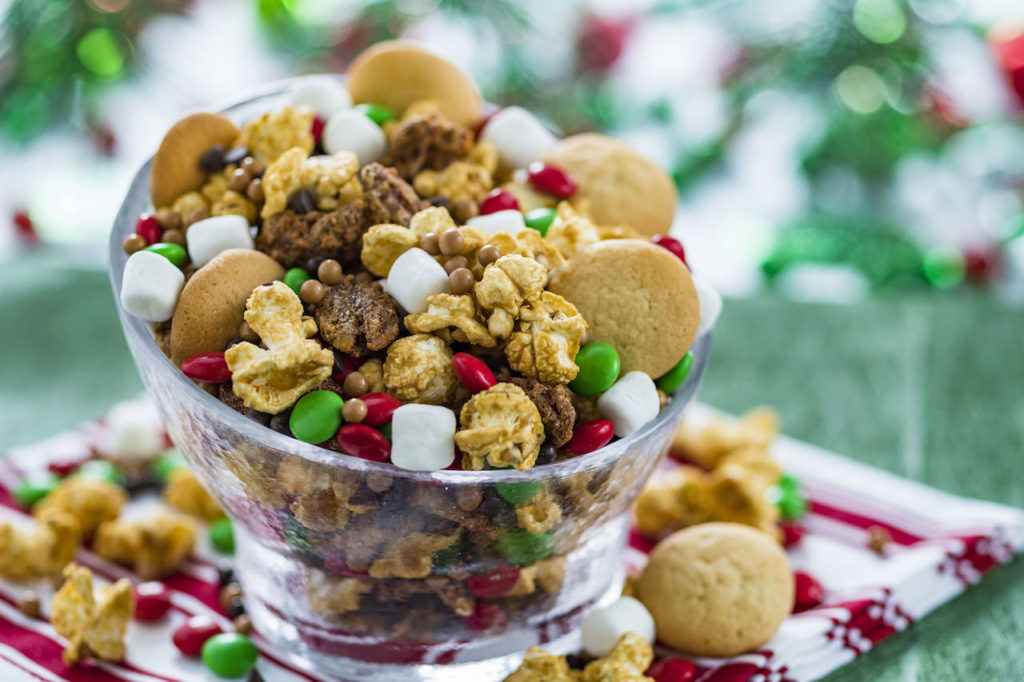 festive holiday popcorn at disney's hollywood studios