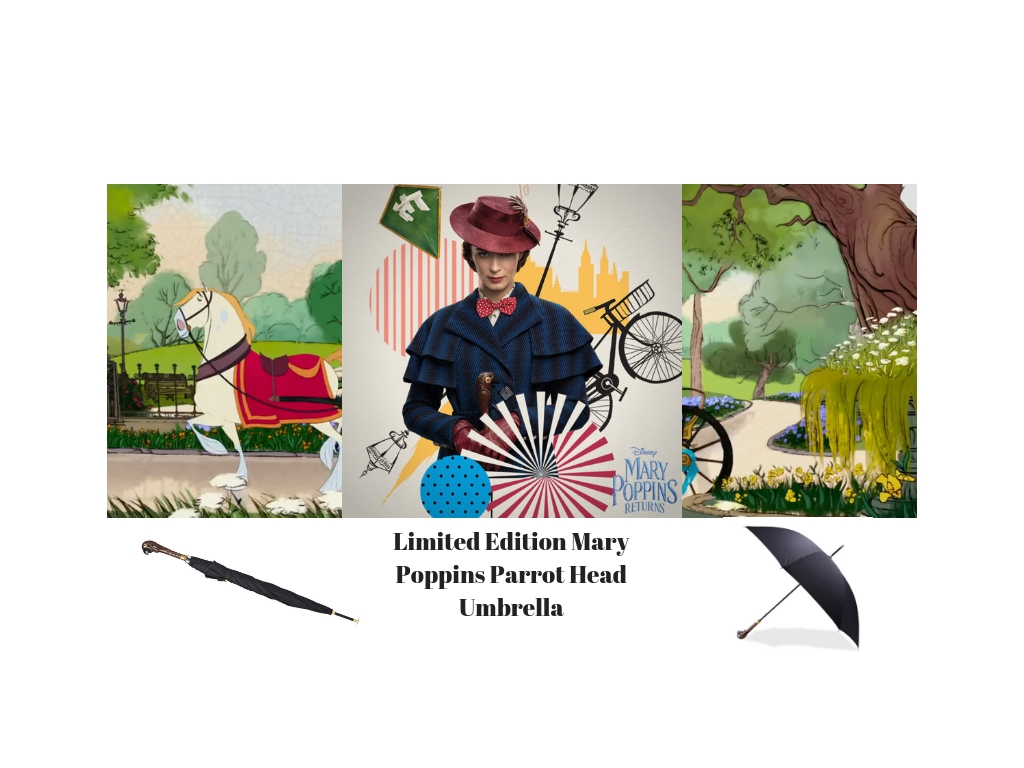 Limited Edition 'Mary Poppins Returns' Parrot Head Umbrella Now