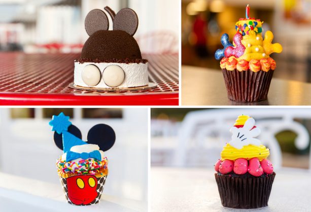 list of mickey mouse birthday cupcakes at disney world