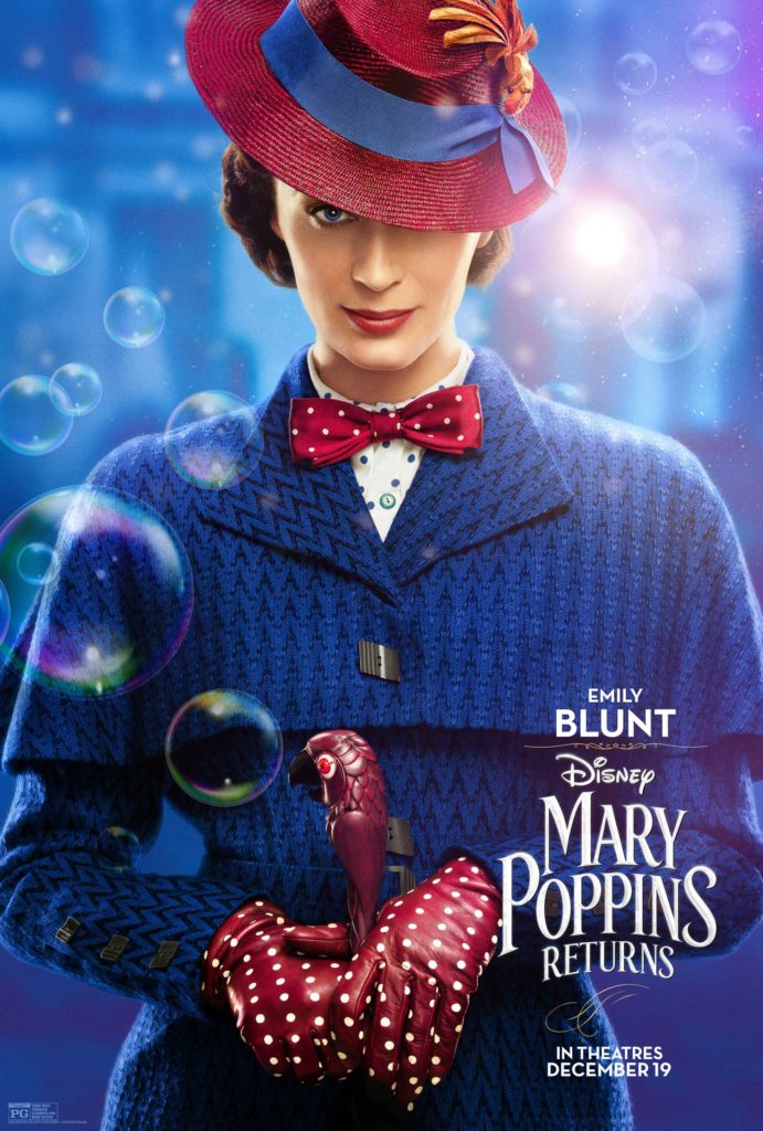 mary poppins returns official Emily Blunt movie poster