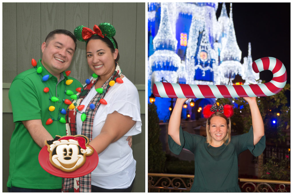 mickey's very merry christmas party mickey cookie photo location