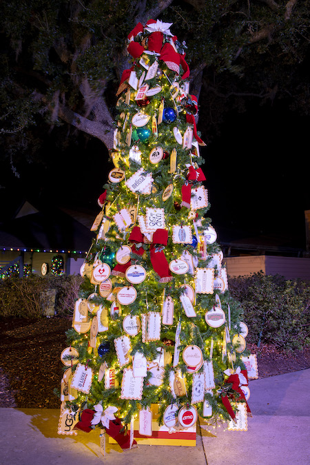 where is the christmas tree trail at disney springs