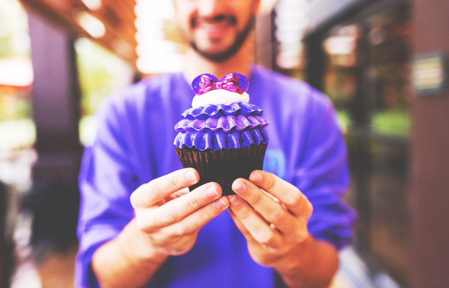 purple minnie cupcake polynesian