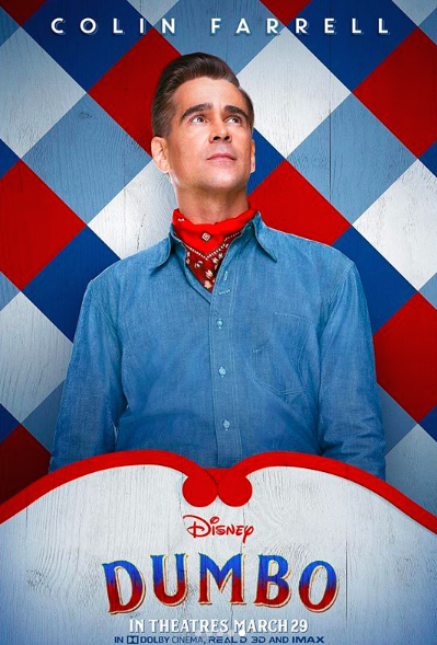 colin farrell dumbo movie poster