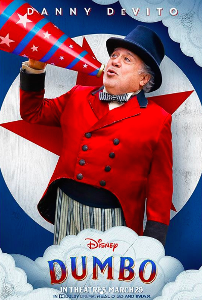 danny devito dumbo movie poster