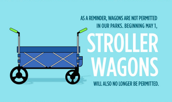 wagon stroller rules at disney