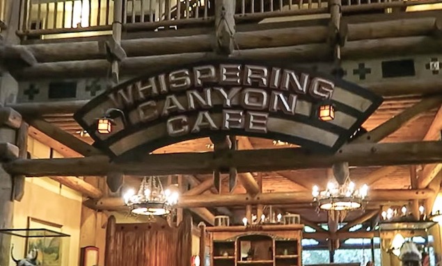 disney whispering canyon 2019 menu