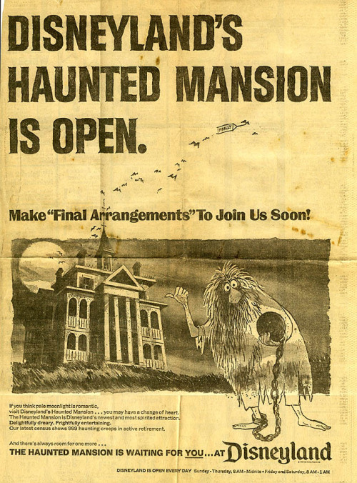 haunted mansion opening day newspaper